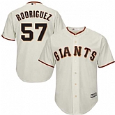 Youth Giants 57 Derek Rodriguez Cream Cool Base Jersey Dzhi,baseball caps,new era cap wholesale,wholesale hats